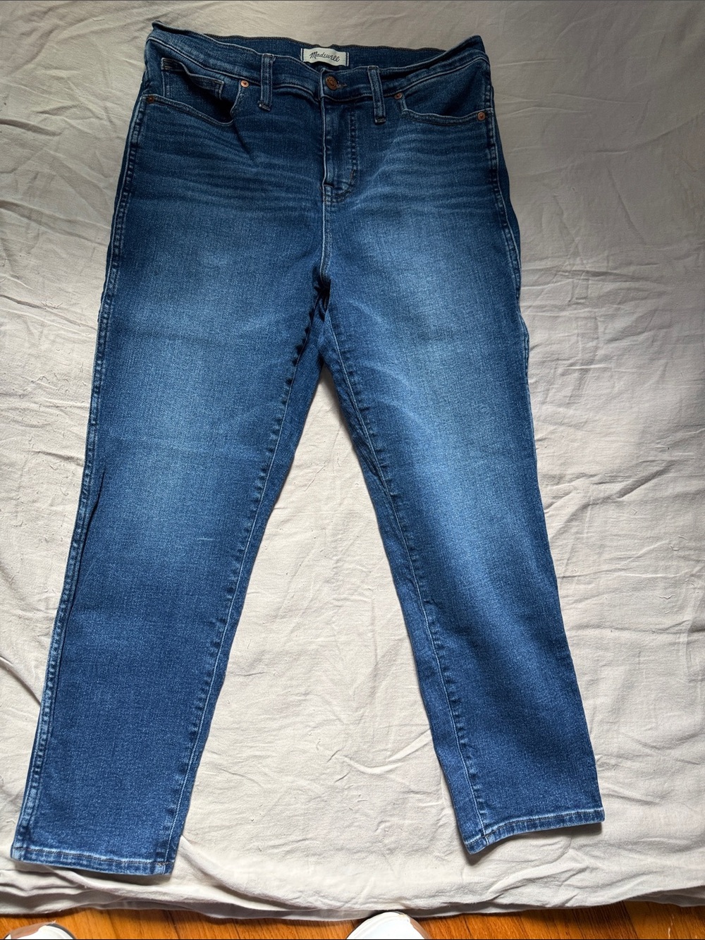 Madewell Dark Blue High-Rise Skinny Jeans